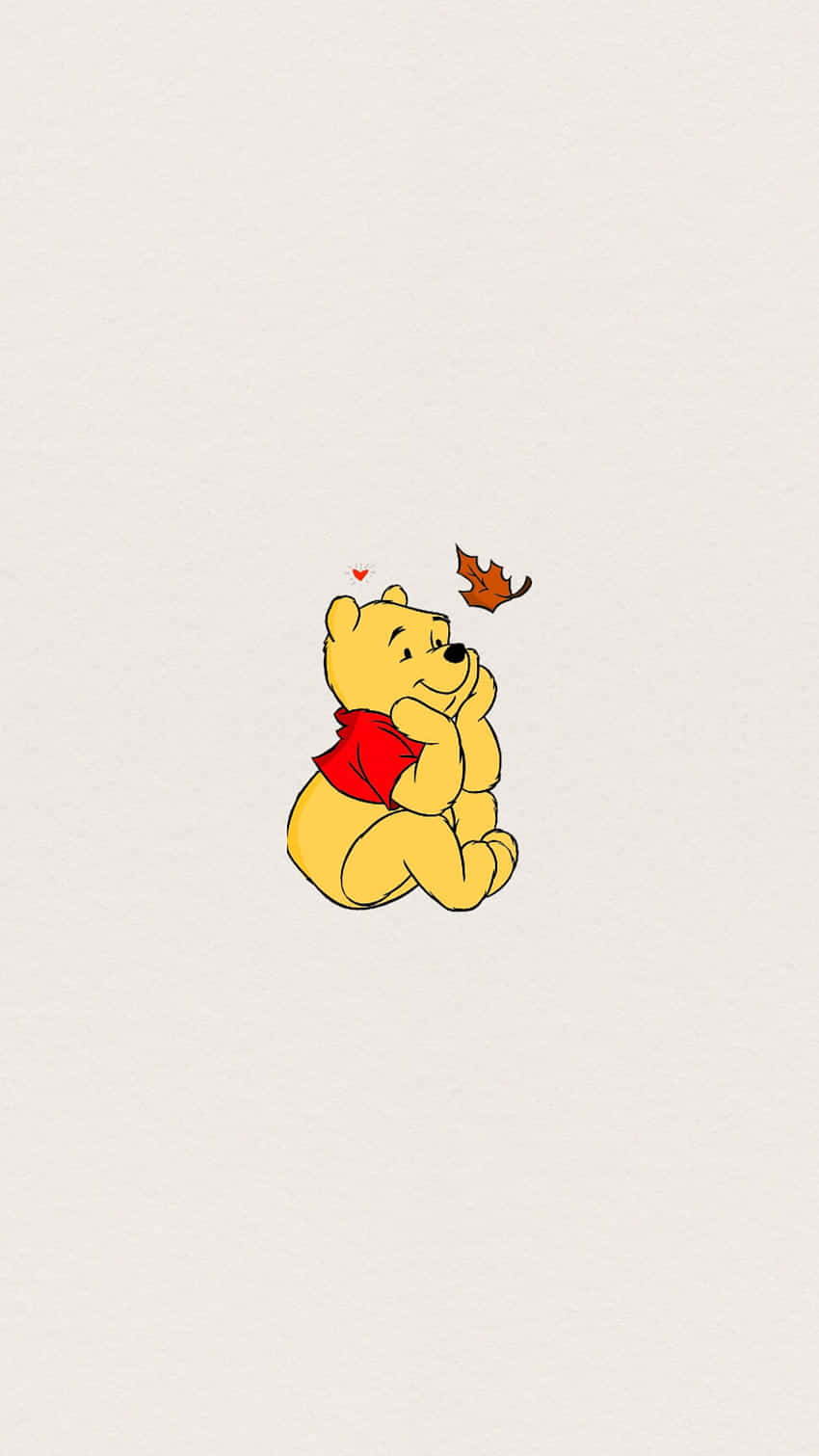 Et sødt og magisk æstetisk tegning af Winnie The Pooh Wallpaper