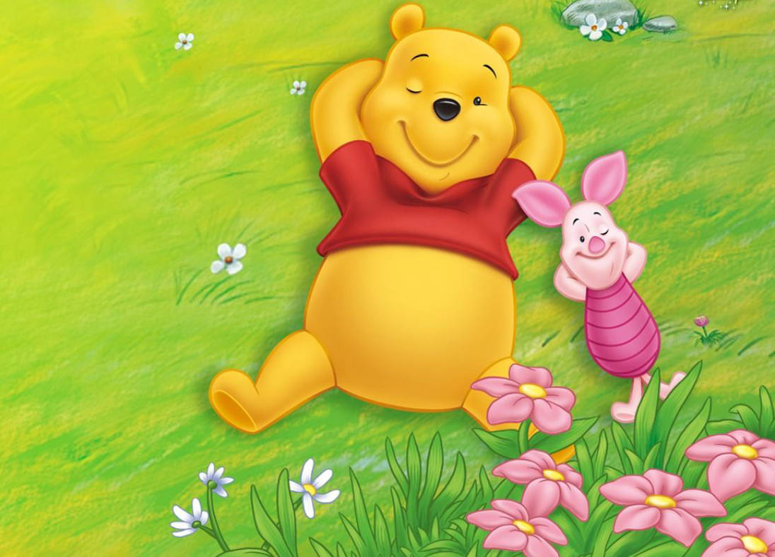 Winnie The Pooh And Piglet 4k Cartoon Background