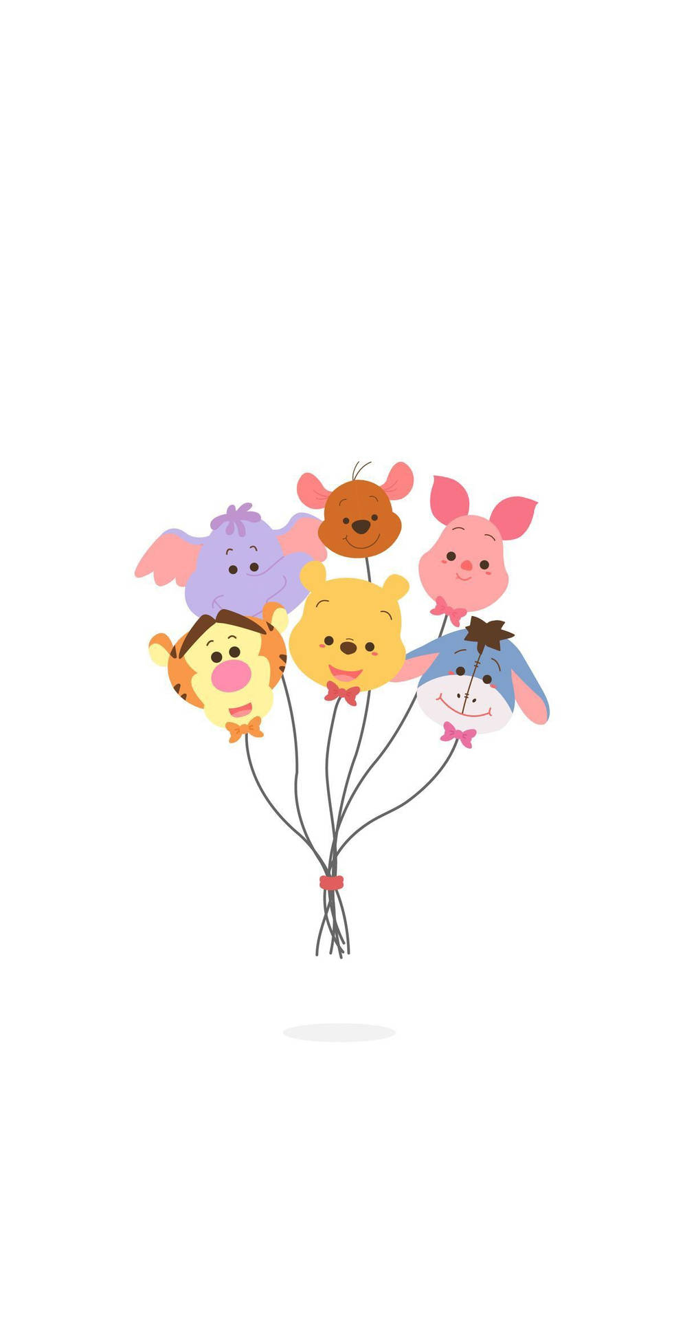 Winnie The Pooh As Balloons Background