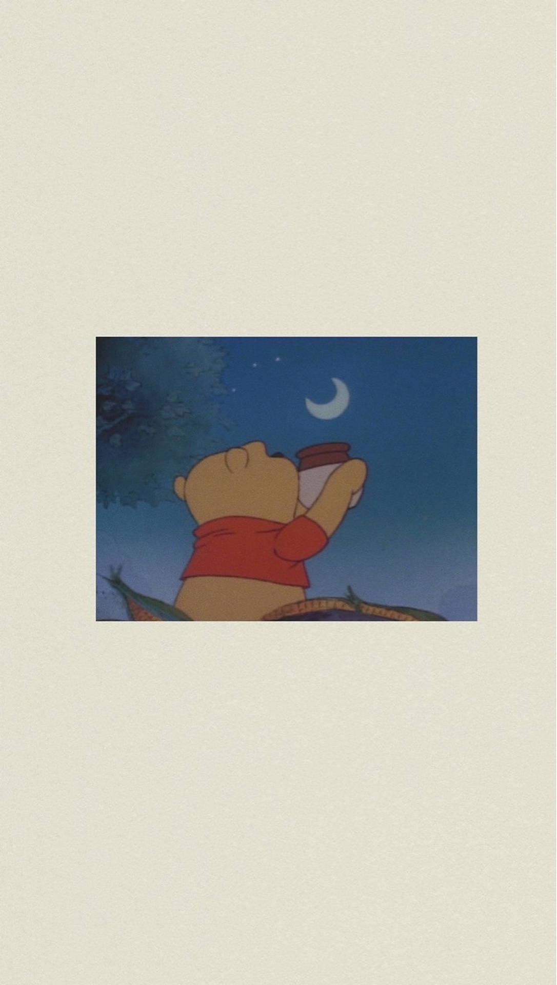 Winnie The Pooh At Night Background