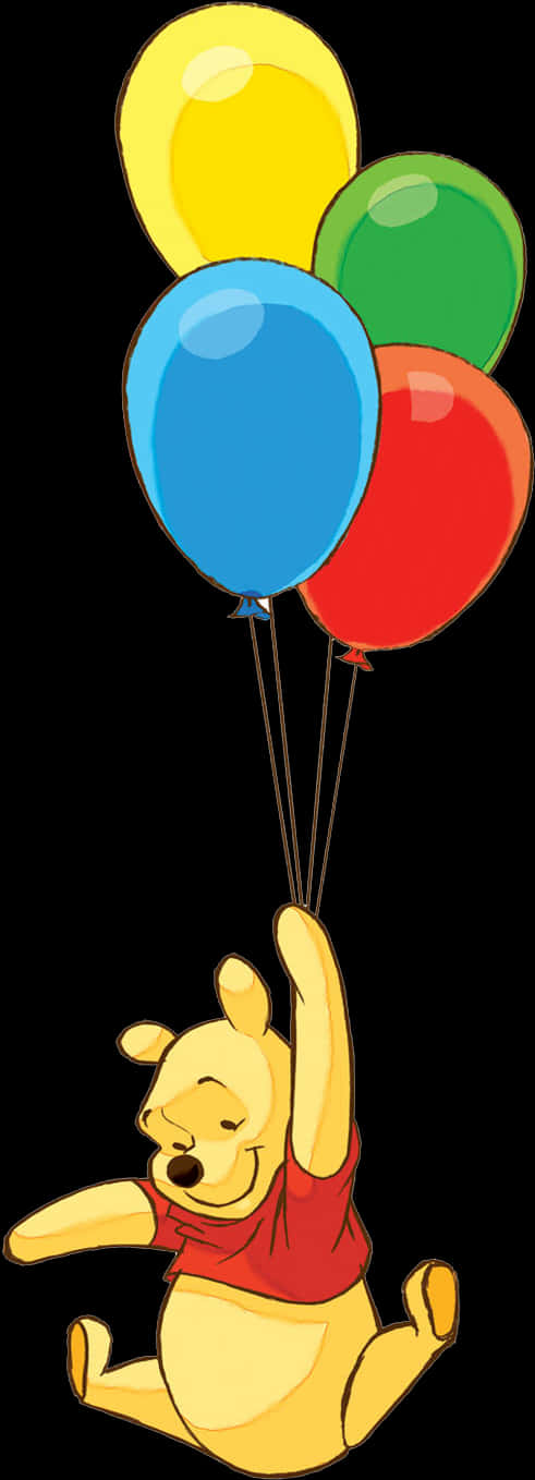 Winnie The Pooh Balloon Adventure PNG