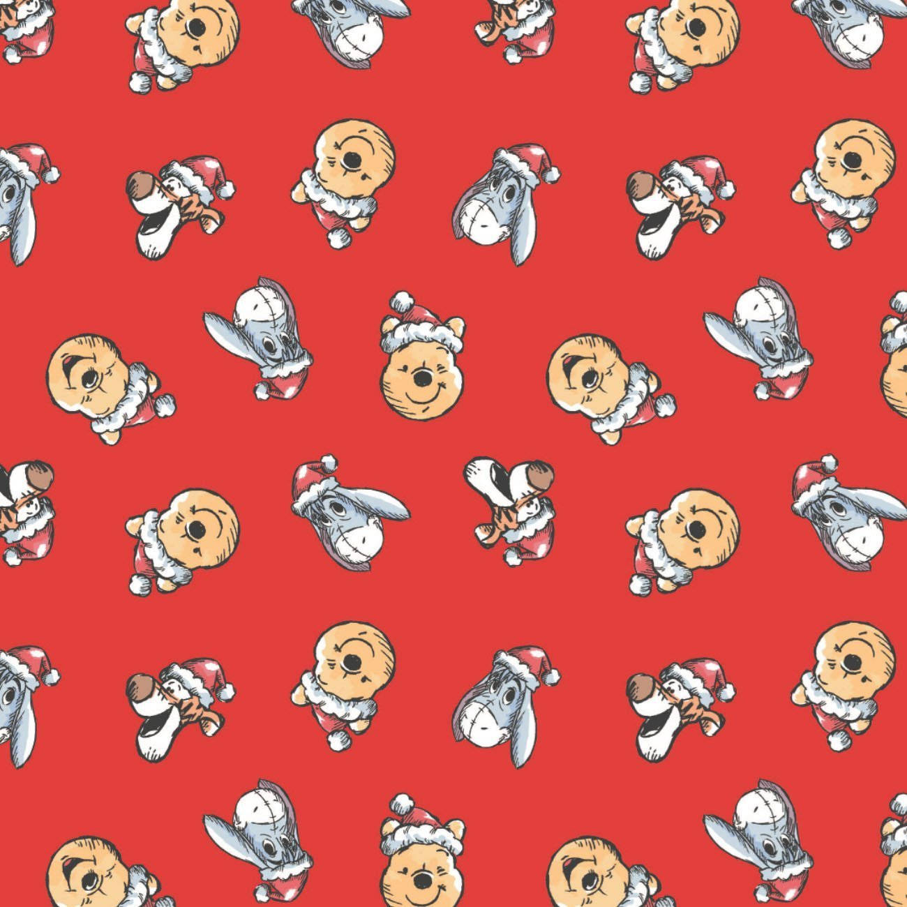 Celebrate the Holidays with Winnie the Pooh! Wallpaper