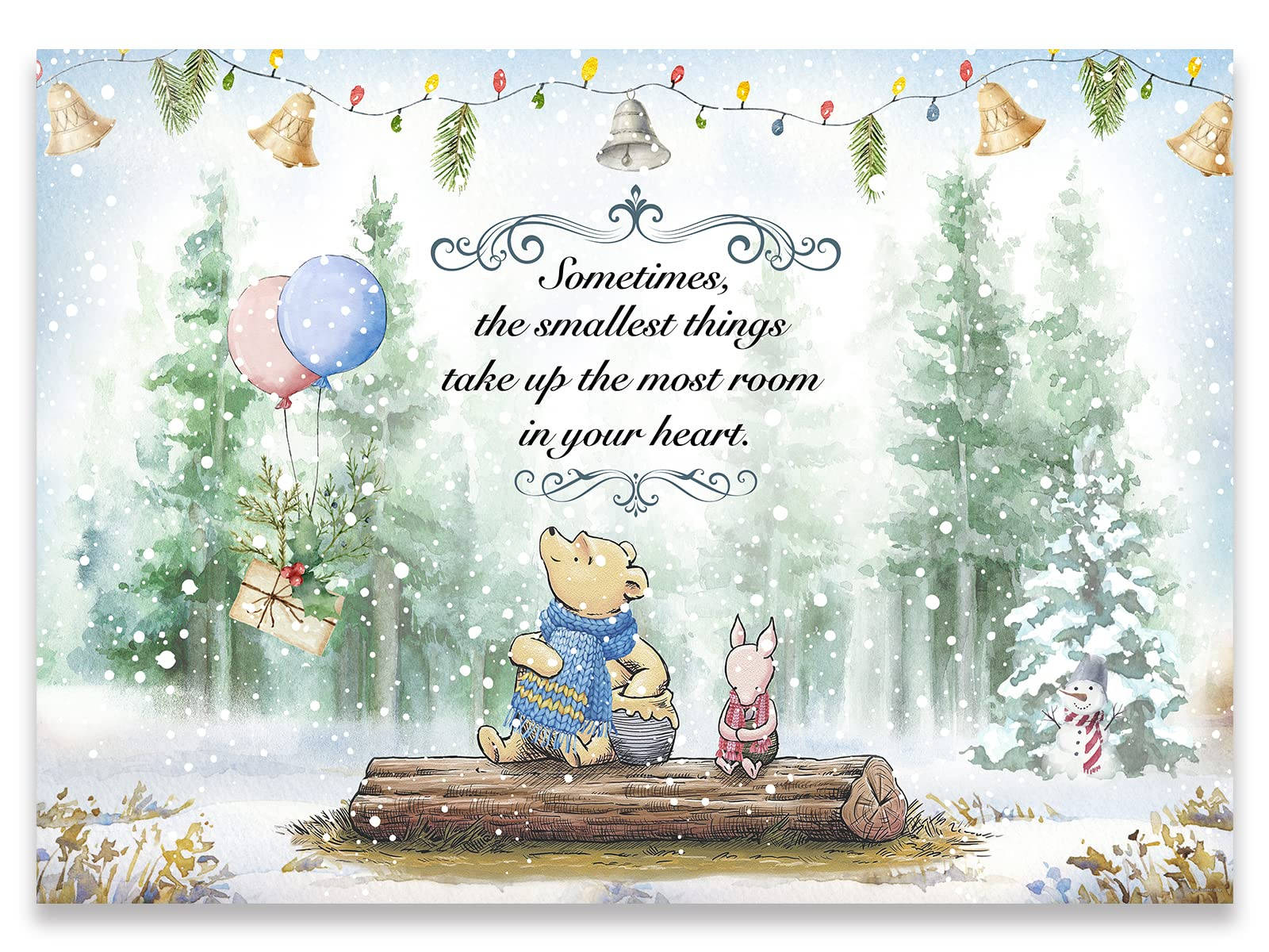 Enjoy the Winter Holidays with Winnie The Pooh Wallpaper