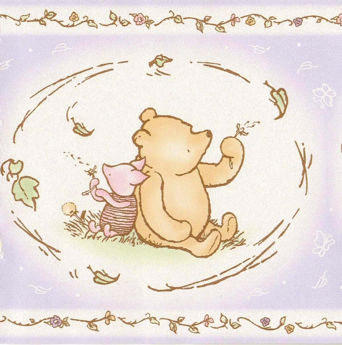 Winnie The Pooh Klassisk Piglet Wallpaper Wallpaper
