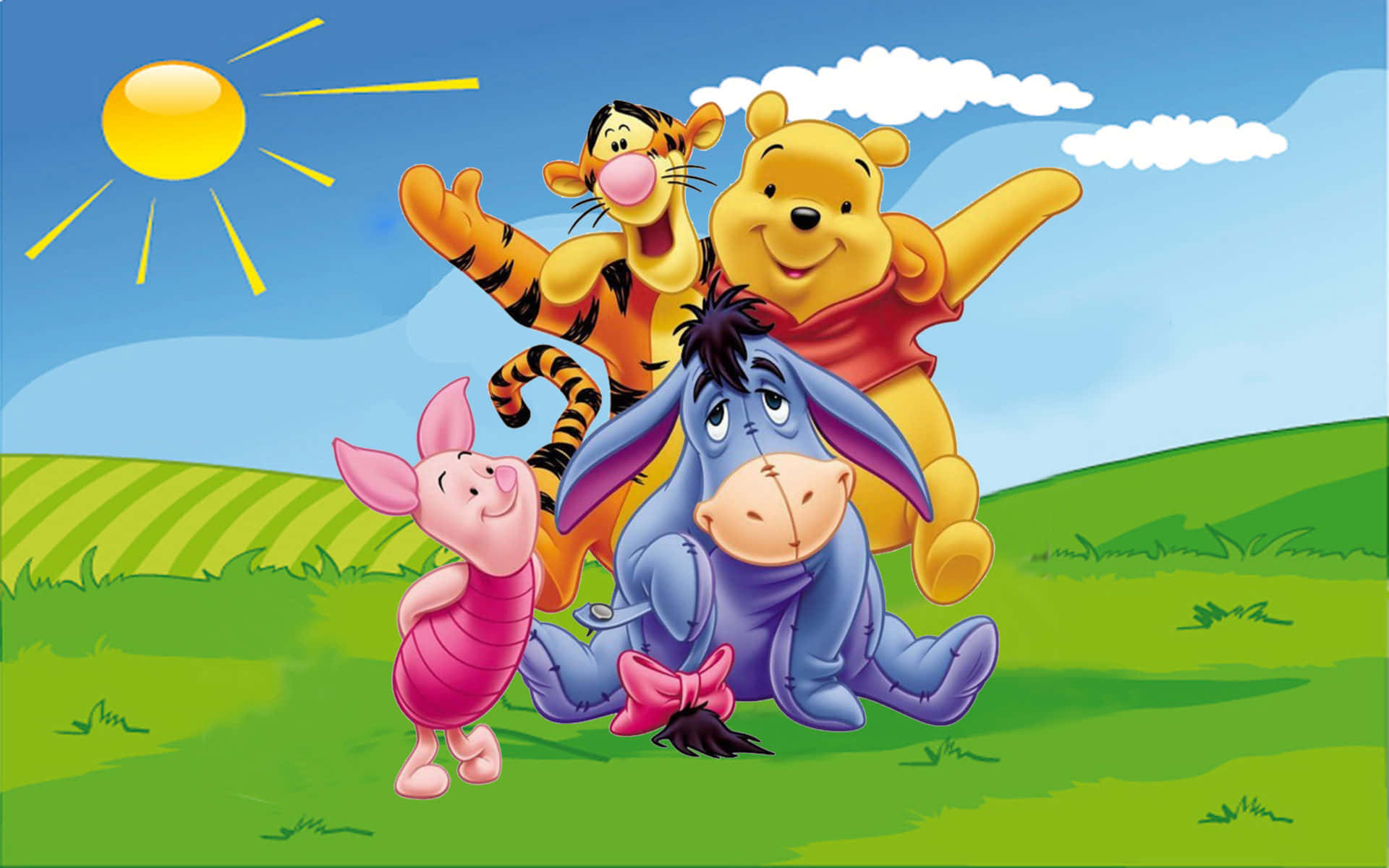 Winniethe Pooh Y Piglet Fondo de pantalla