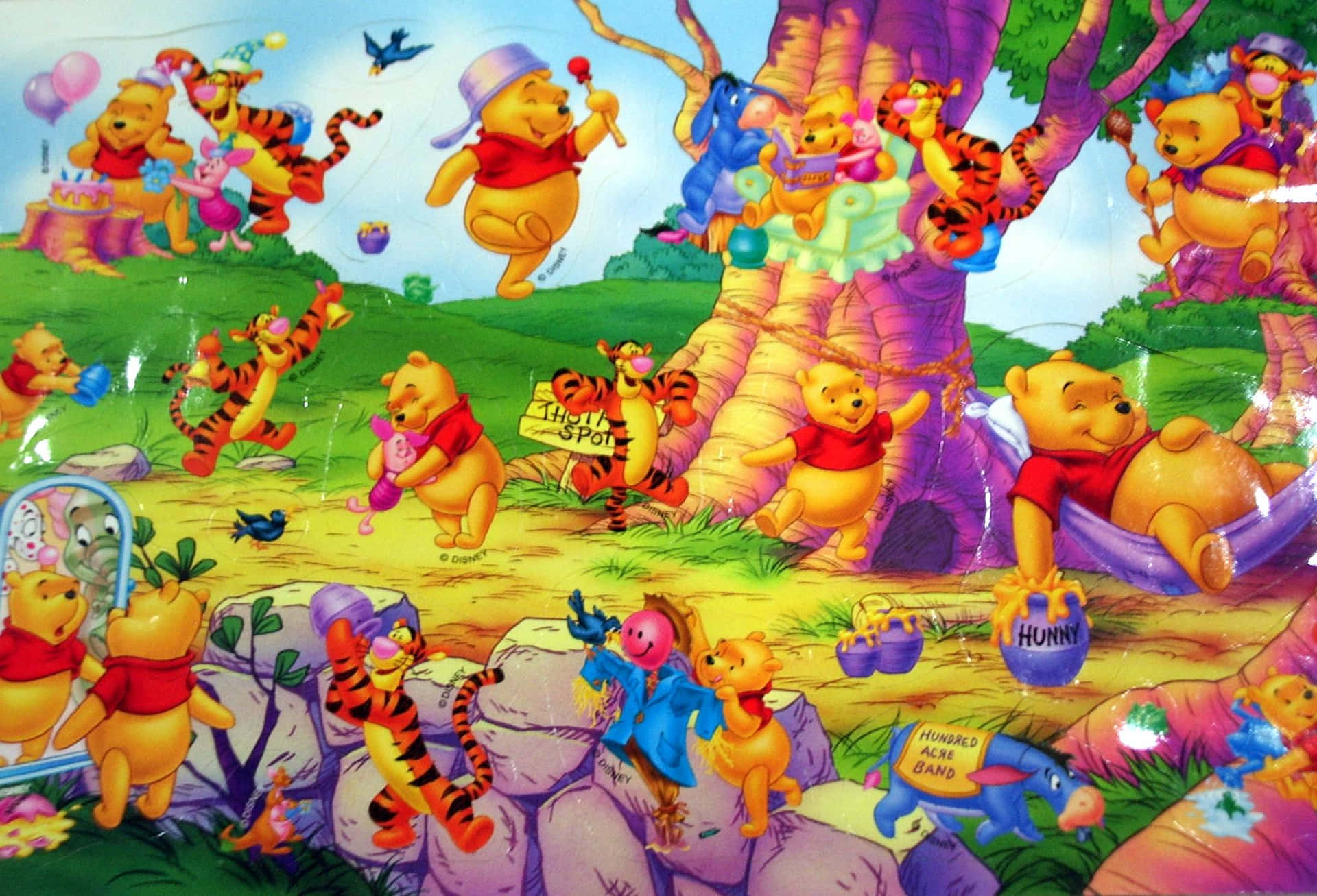 Winnie The Pooh Kidscore Desktop Background