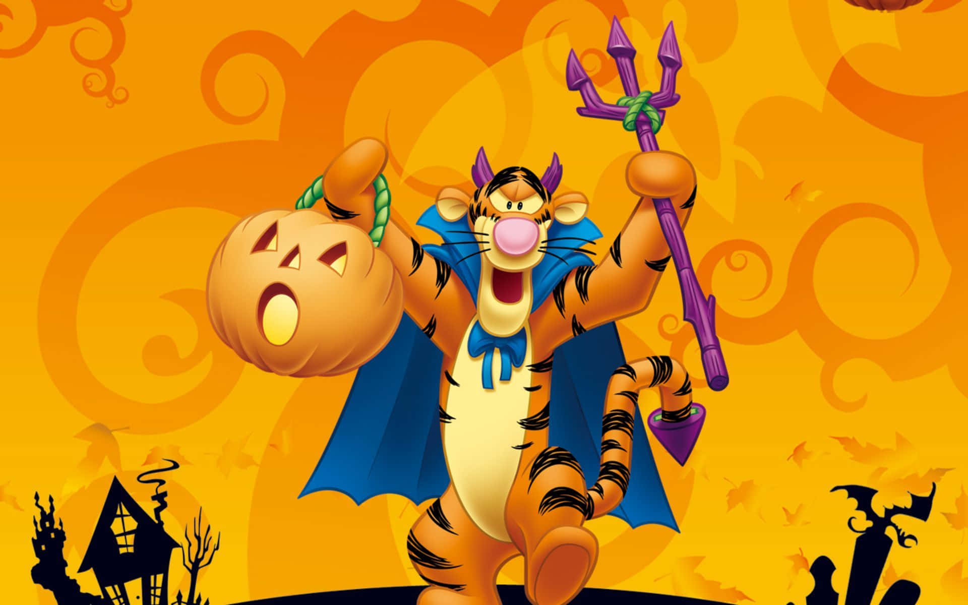 Celebrate Halloween with Winnie The Pooh and Friends! Wallpaper