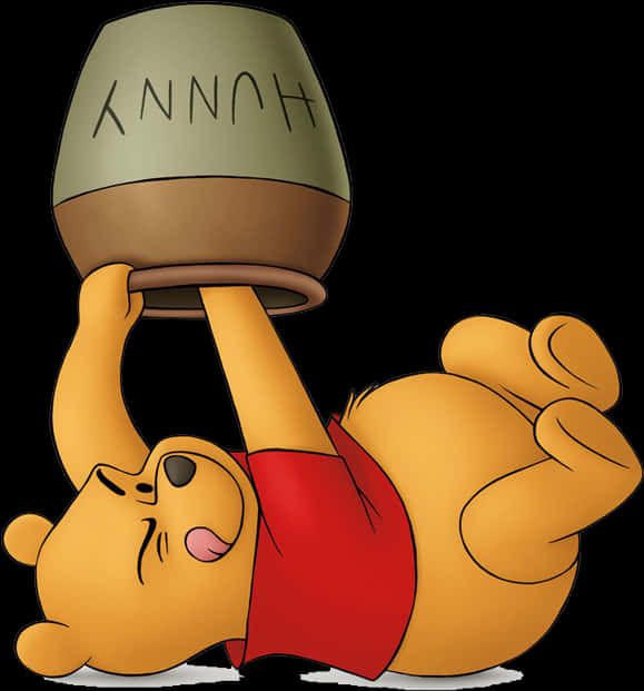 Winnie The Pooh Honey Pot Trouble PNG
