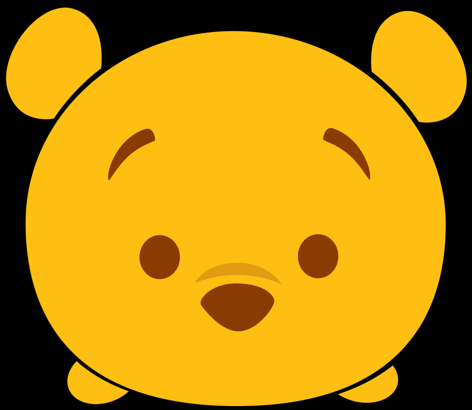 Winnie The Pooh Iconic Face PNG