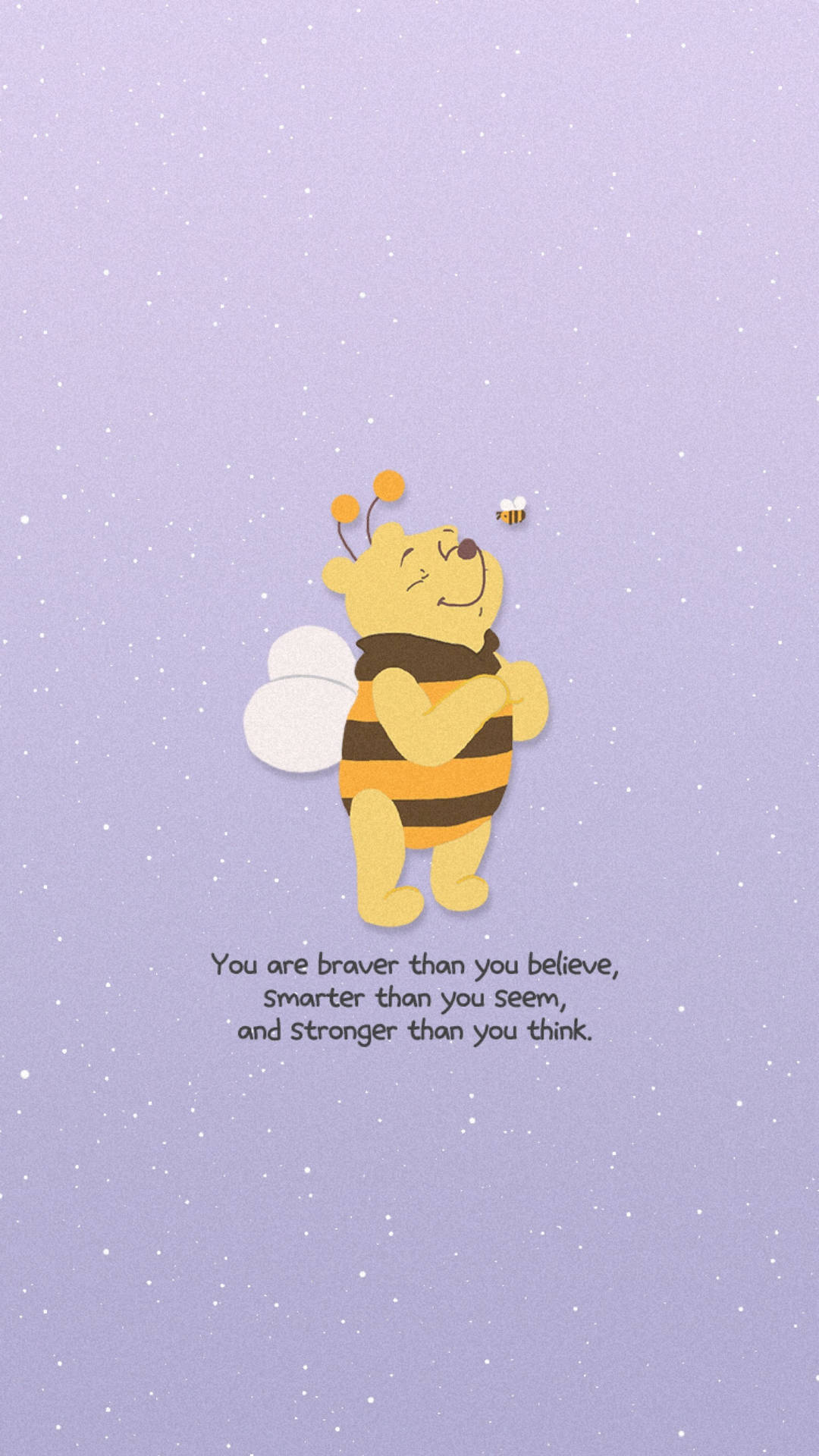 Winnie The Pooh In Bee Costume Background