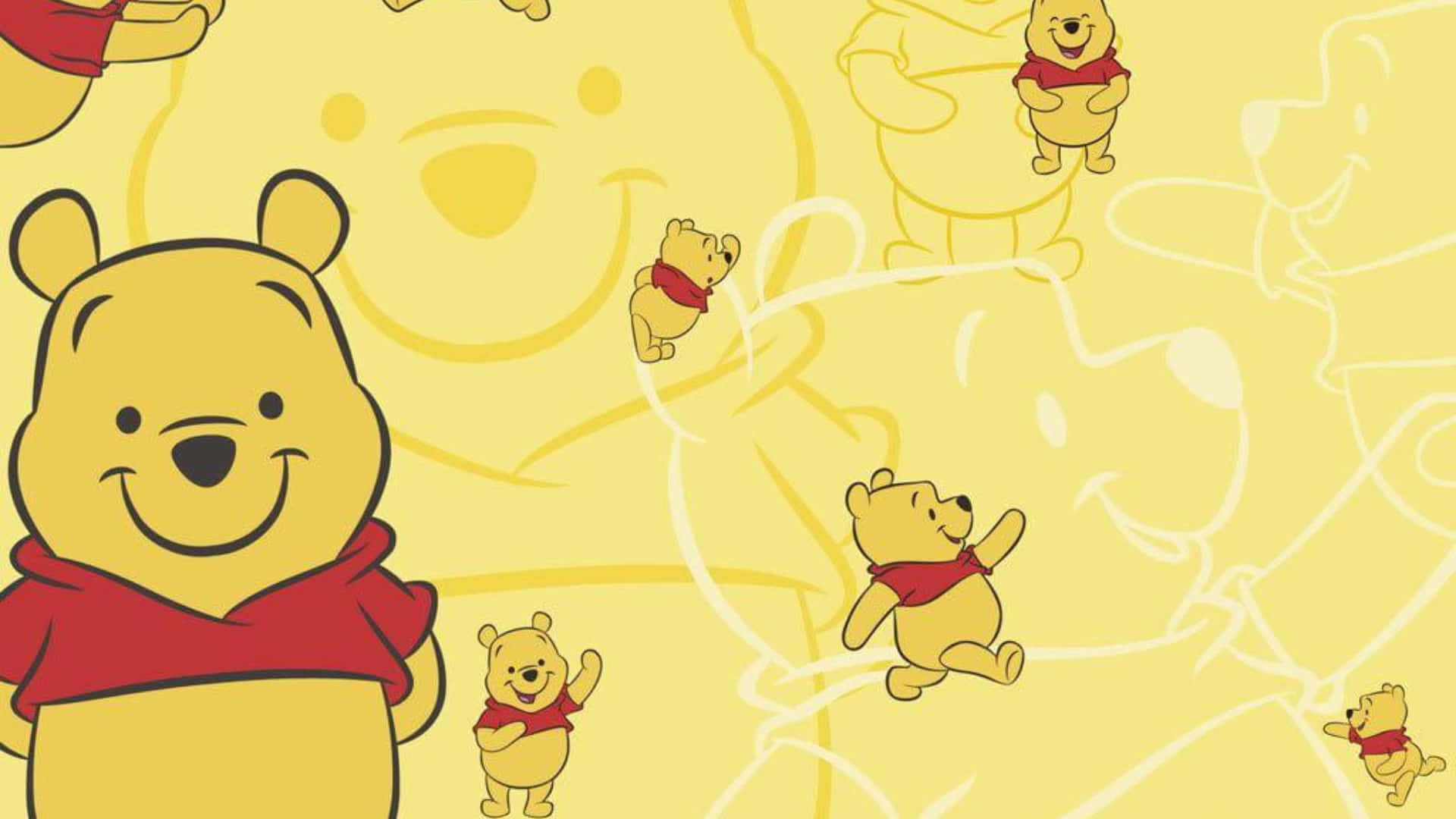 Winnie the Pooh is Ready to Help With Your Laptop Needs Wallpaper