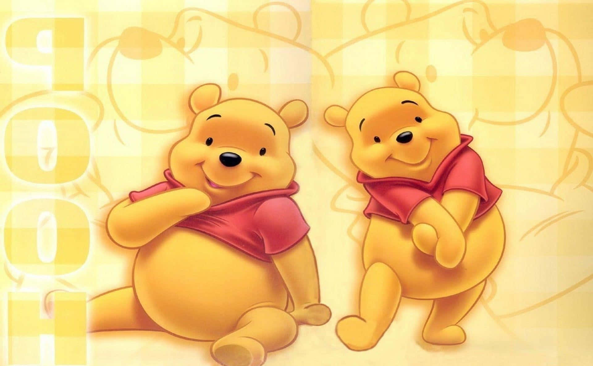 Laptopde Winnie The Pooh. Fondo de pantalla