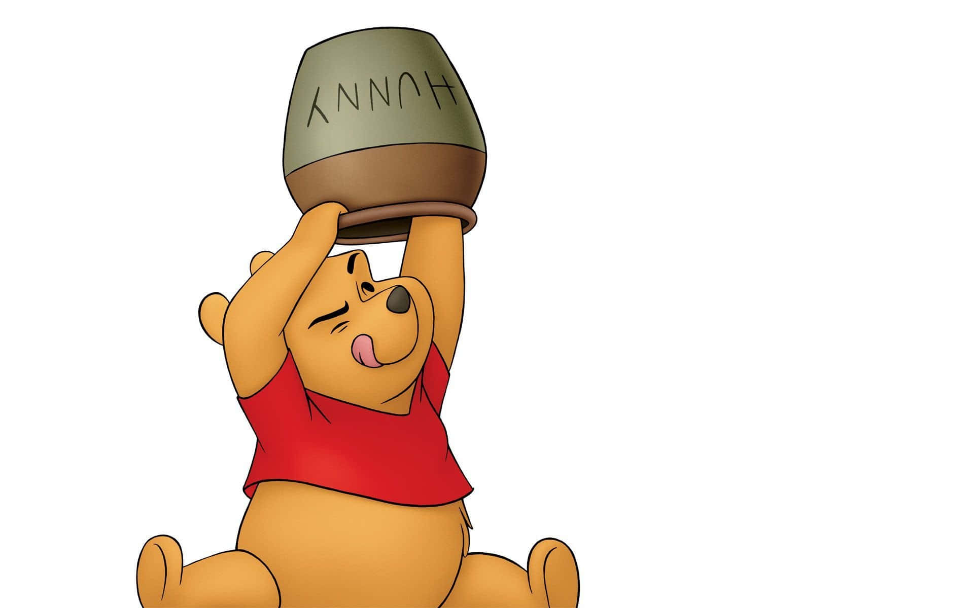 Stay productive with Winnie the Pooh's laptop Wallpaper