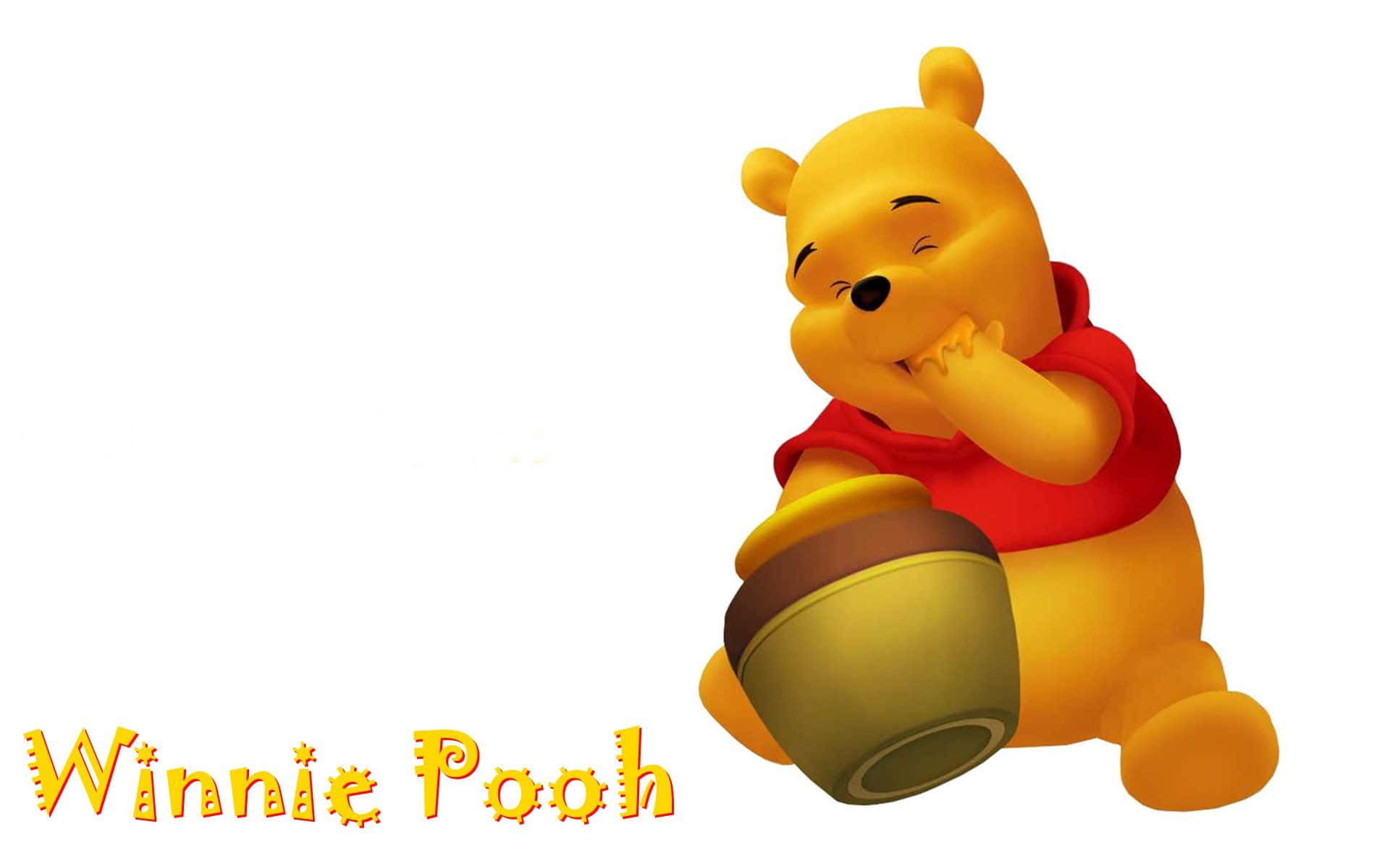 Realizatu Trabajo Más Rápido Con Una Laptop Inspirada En Winnie The Pooh. Fondo de pantalla