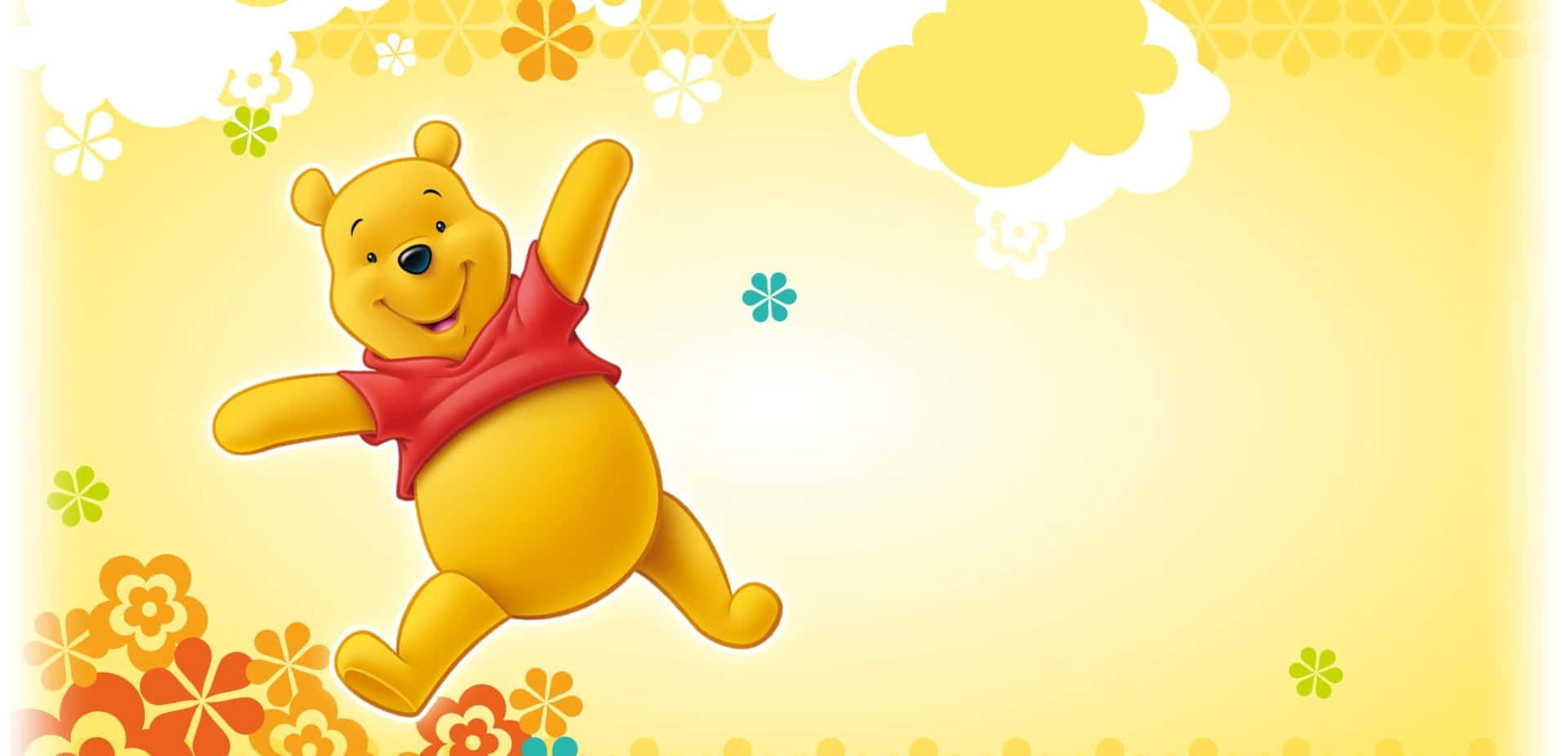 Get tech savvy with this adorable Winnie The Pooh laptop! Wallpaper