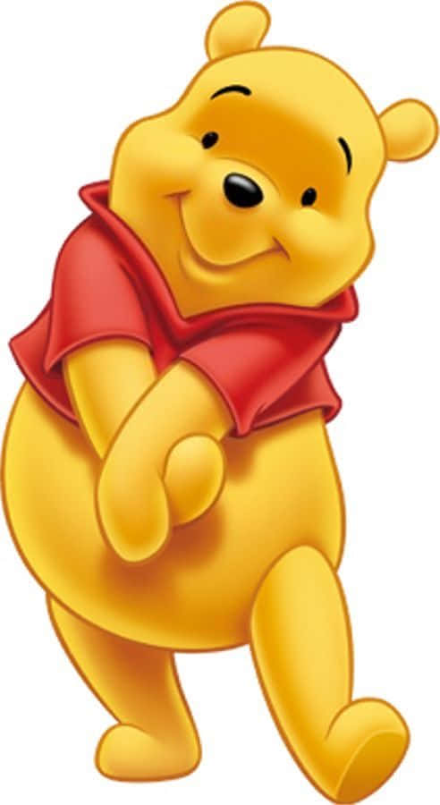 Pooh enjoys a summer day with his honey pot