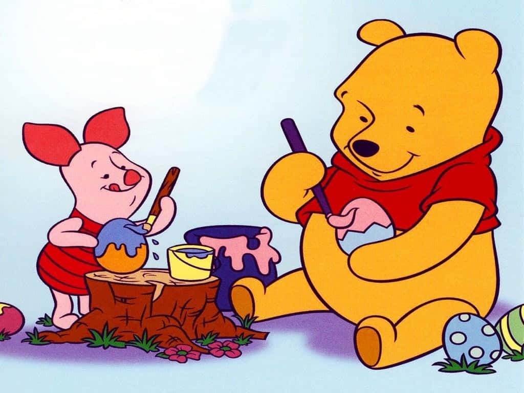 Imagemaproveitando Um Momento Tranquilo Com Winnie The Pooh.