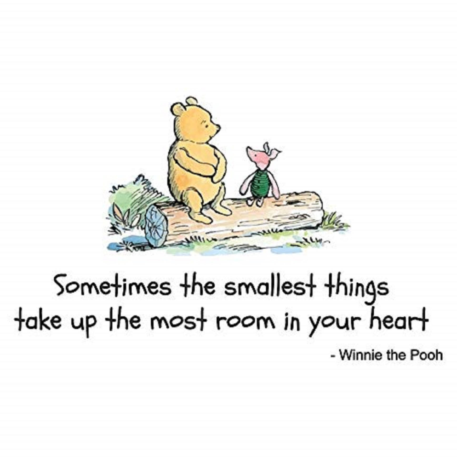 Winnie The Pooh Quotes About Smallest Things Wallpaper