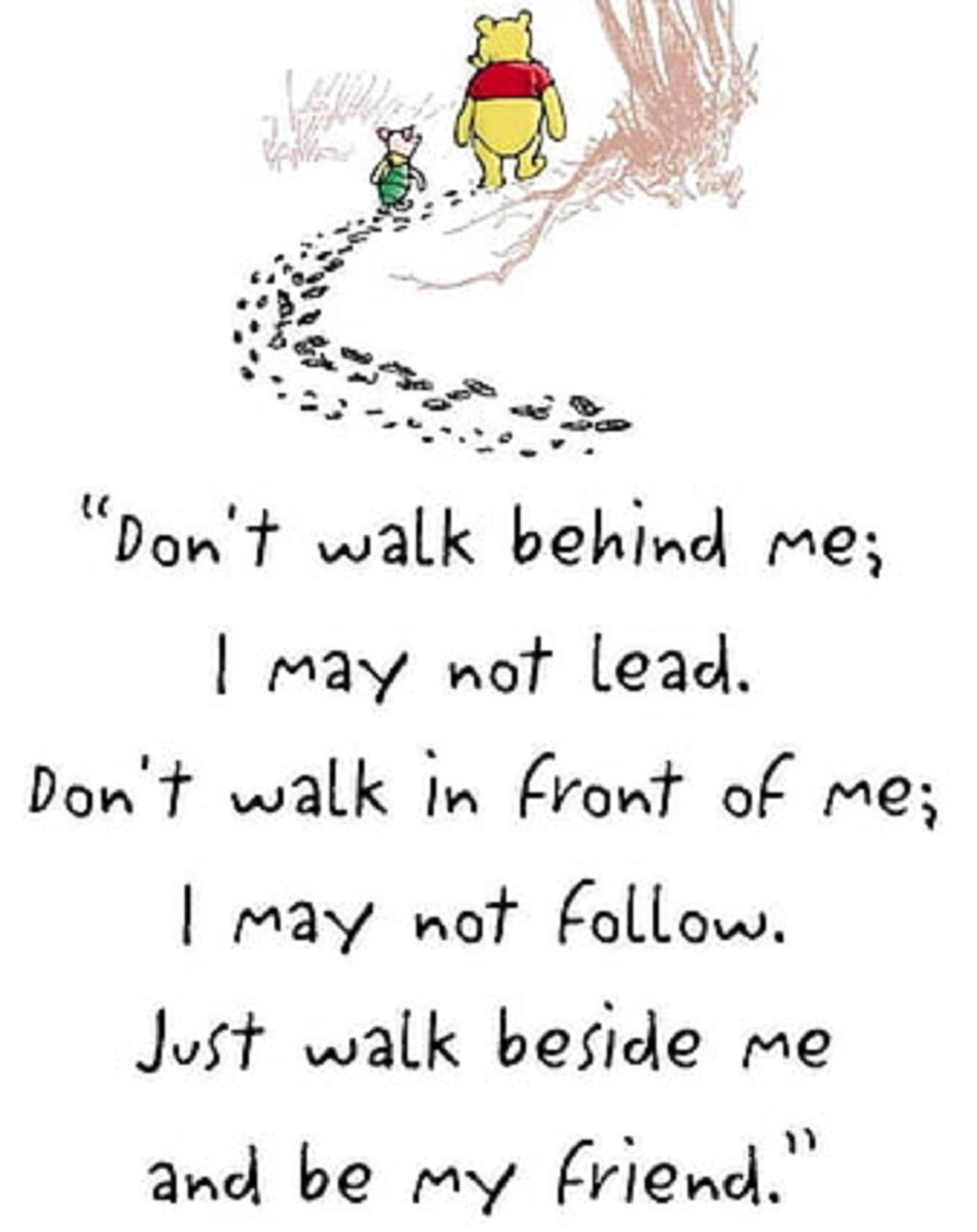 Winnie The Pooh Quotes Friendship Wallpaper