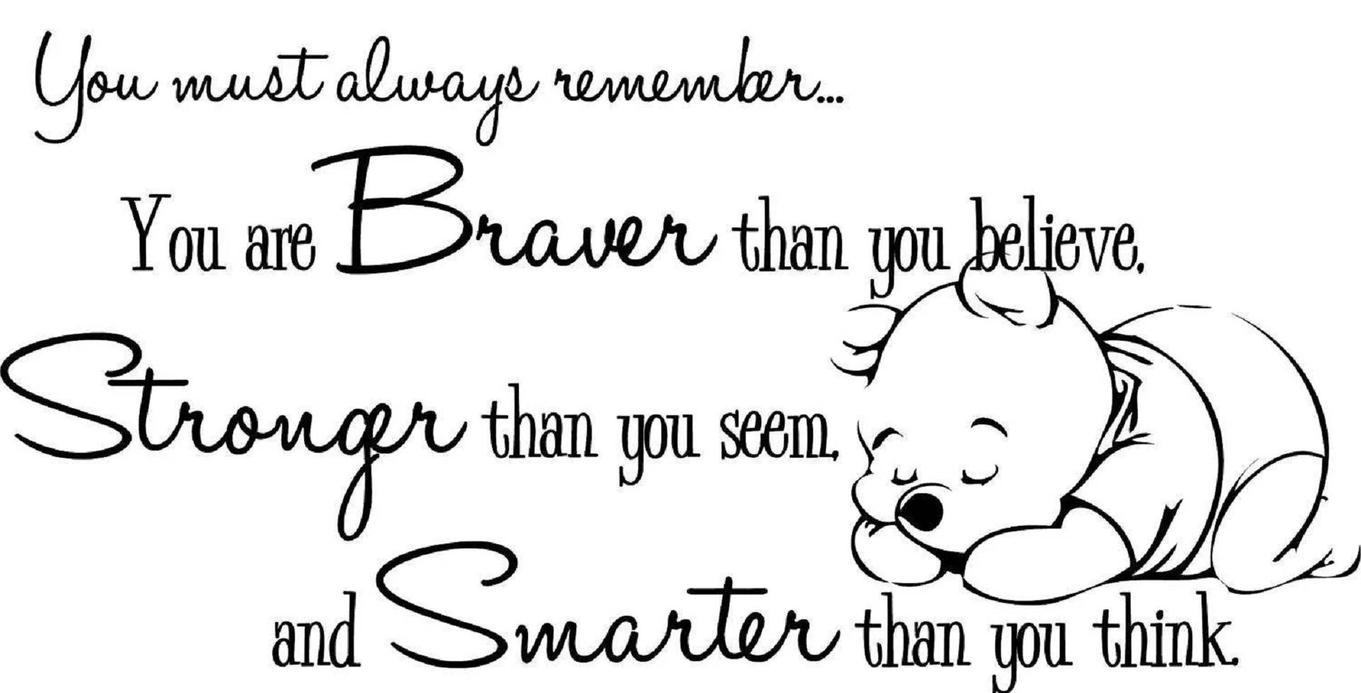 Winnie The Pooh Quotes In White Wallpaper
