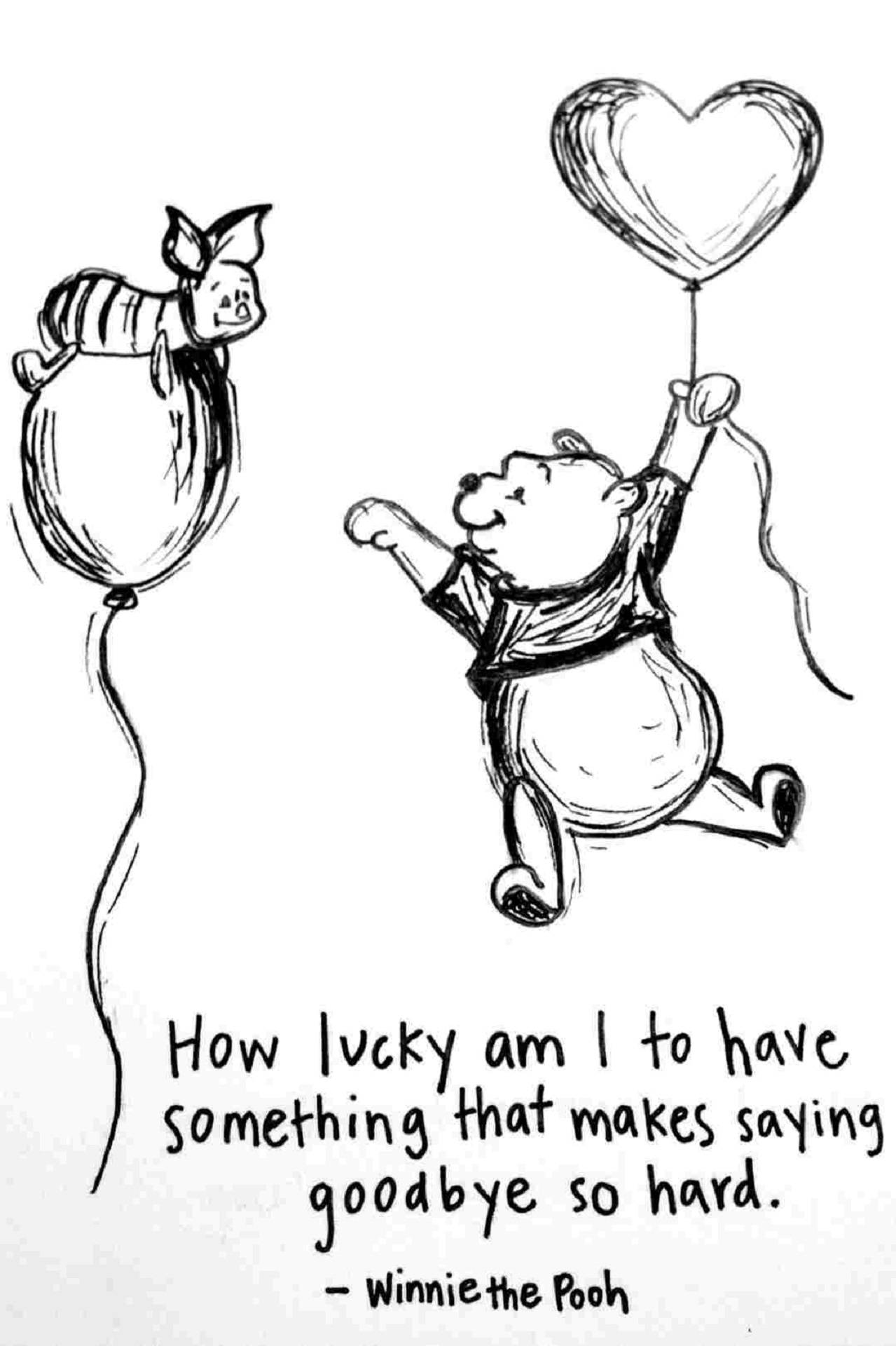 Winnie The Pooh Quotes Saying Goodbye Wallpaper