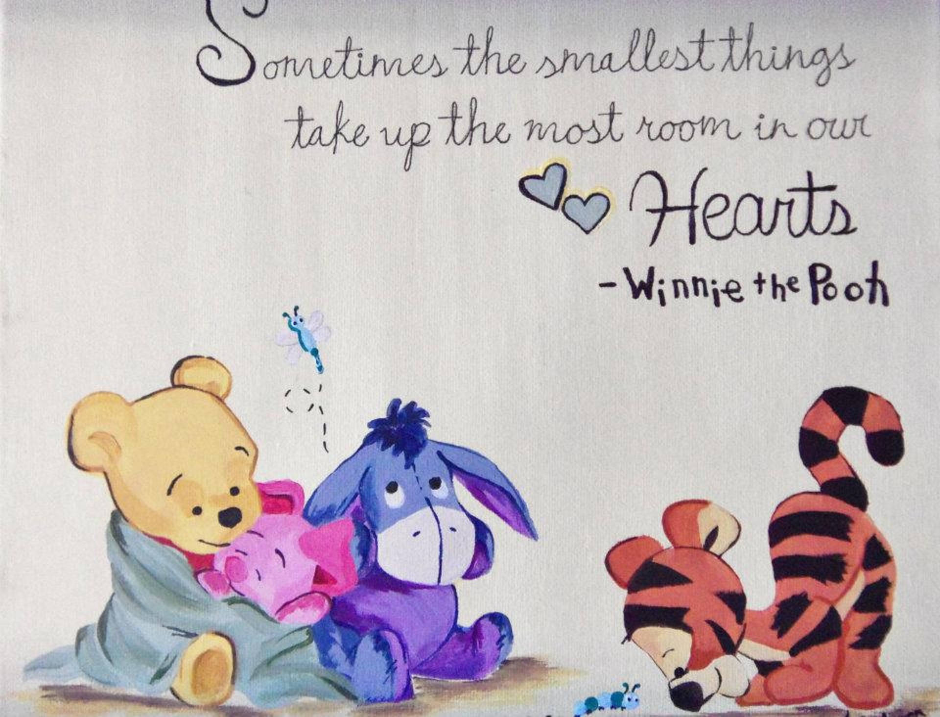 Winnie The Pooh Quotes With Friends Wallpaper