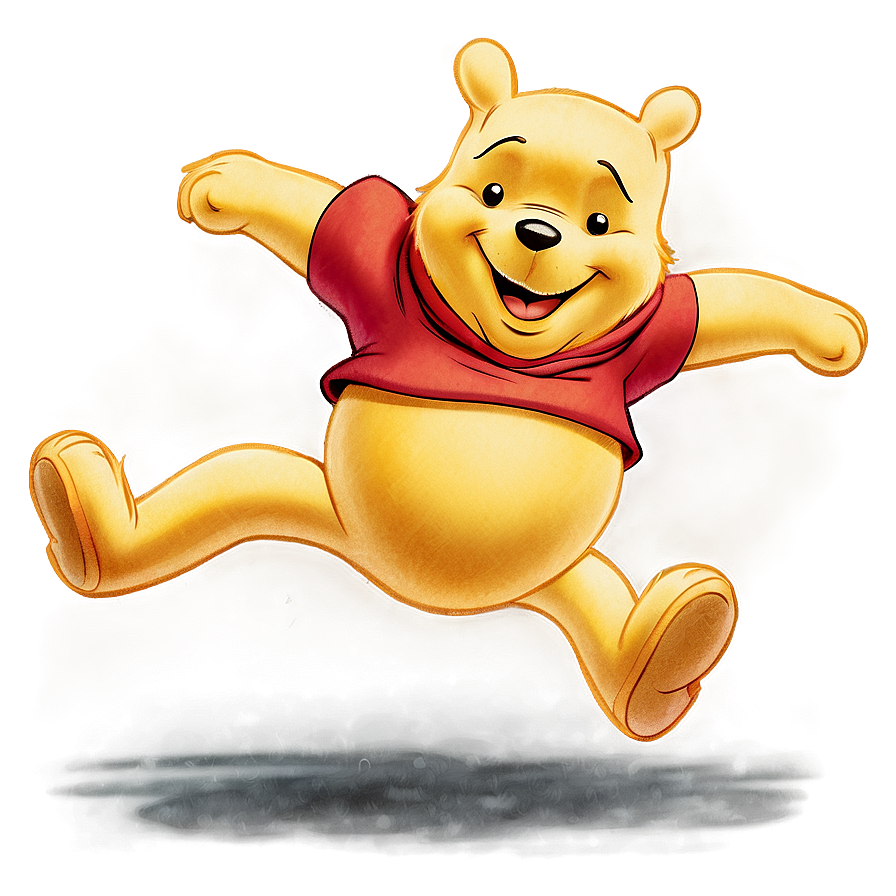 Winnie The Pooh Running Png Dff85 PNG