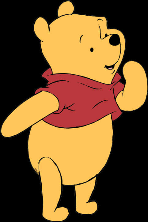 Winnie The Pooh Standing PNG
