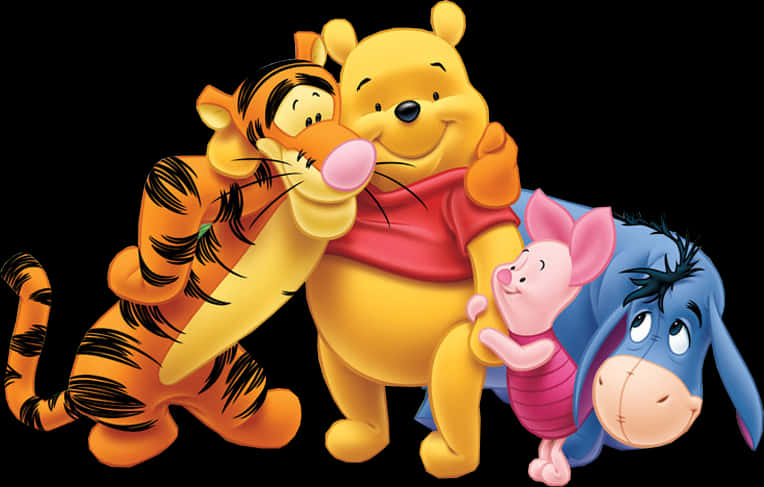 Winnie The Poohand Friends Happy Moments PNG