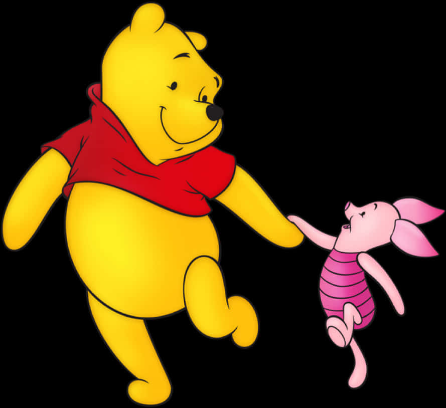 Winnie The Poohand Piglet Friends PNG