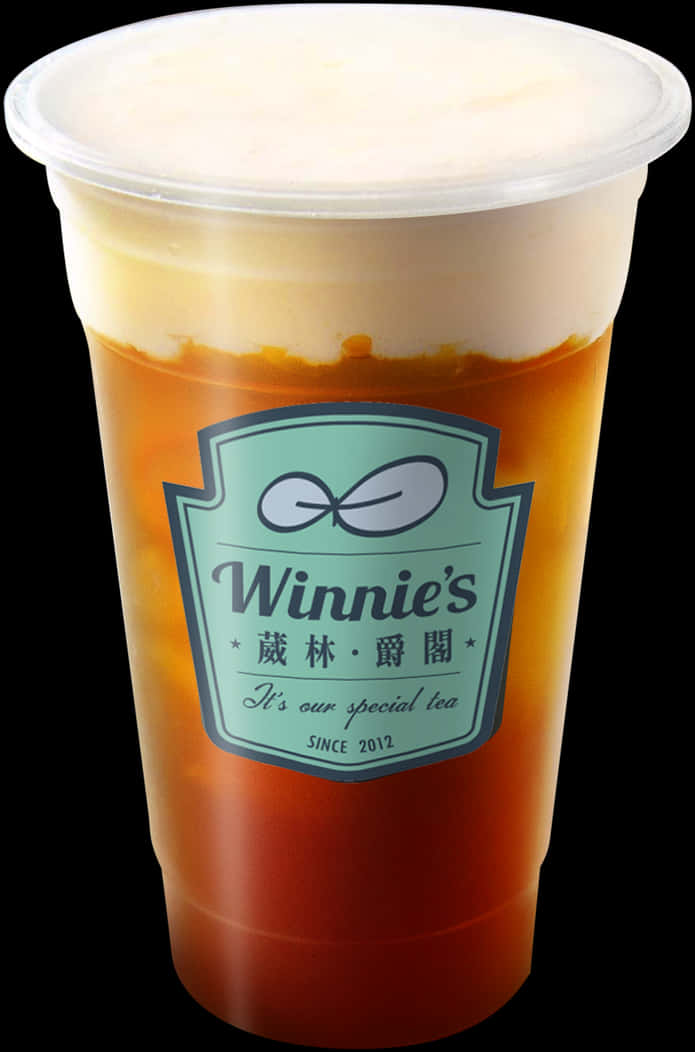 Winnies Special Tea Bubble Tea Cup PNG