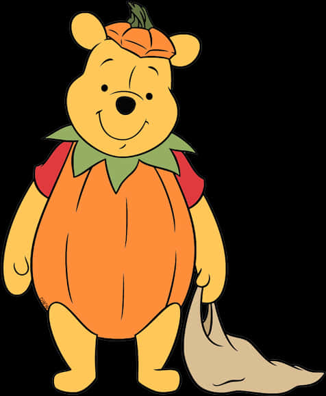 Winniethe Pooh Pumpkin Costume PNG