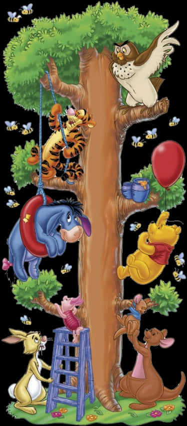 Winniethe Poohand Friends Tree Adventure PNG