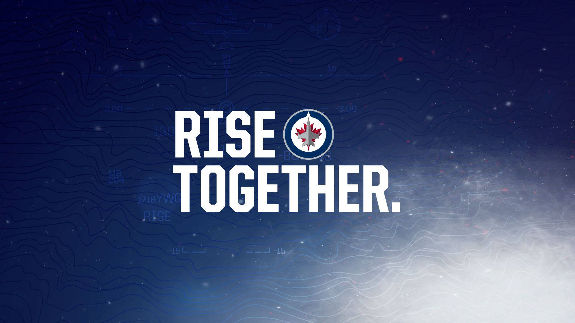 Winnipegjets Poster - Gemeinsam Steigen Die Jets Empor Wallpaper