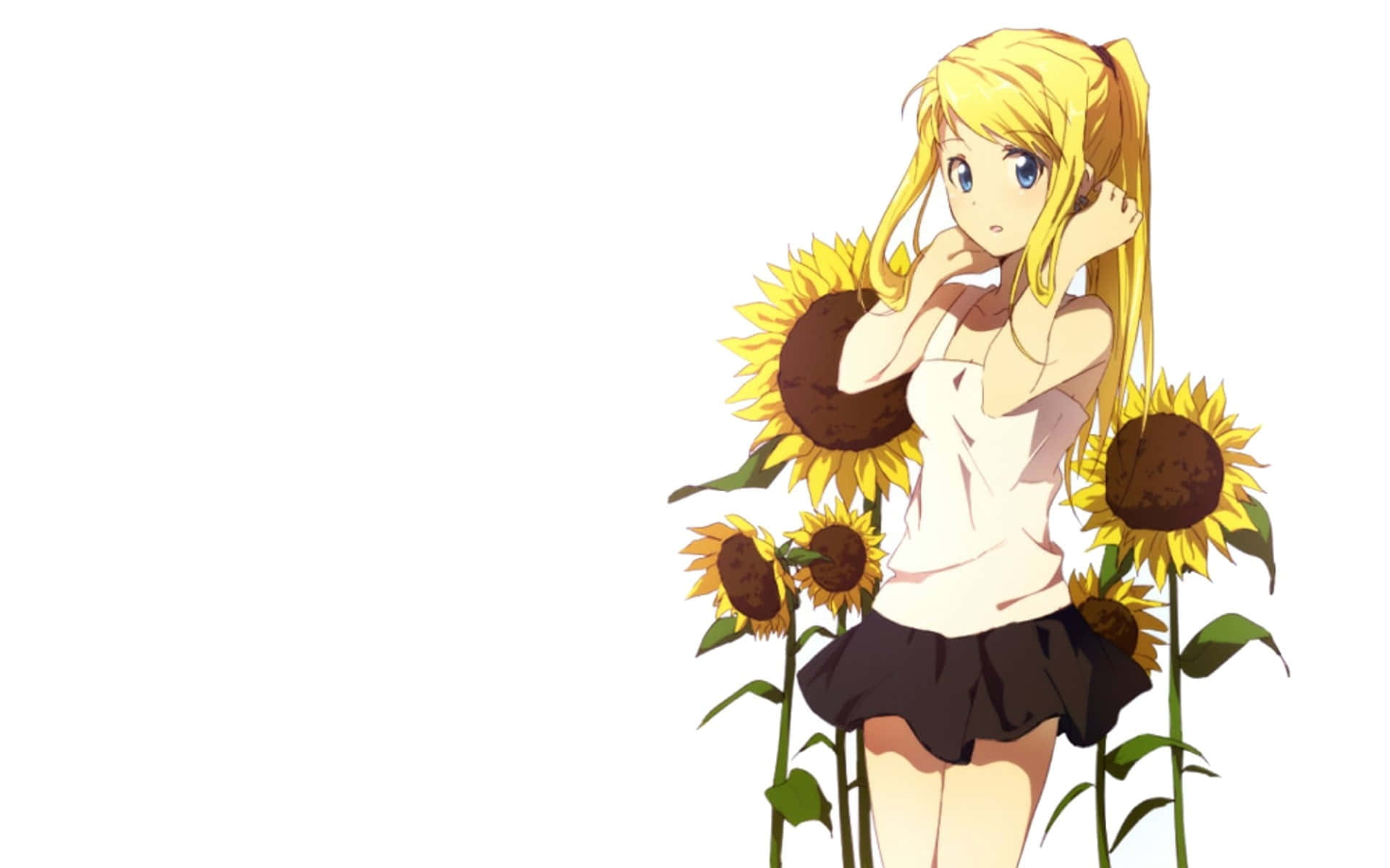 Winry Rockbell, the Skilled Mechanic and Supportive Friend Wallpaper