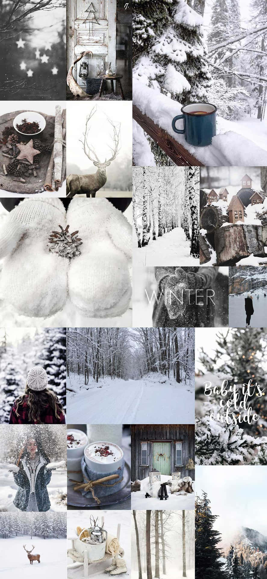 Vinterens Wonderlands billede skaber et magisk vinterlandskab på din skærm. Wallpaper