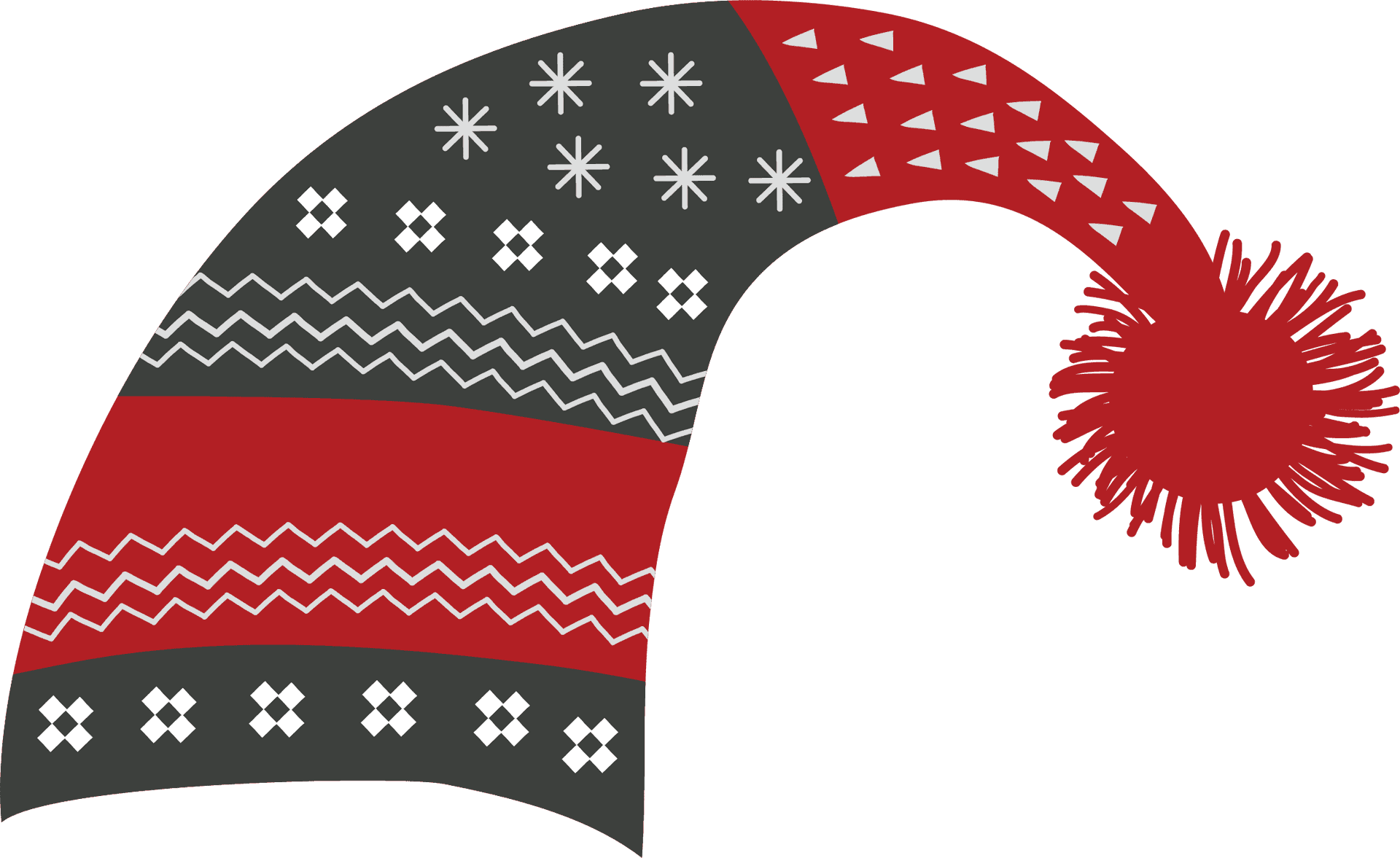 Winter Beanie Hat Design PNG