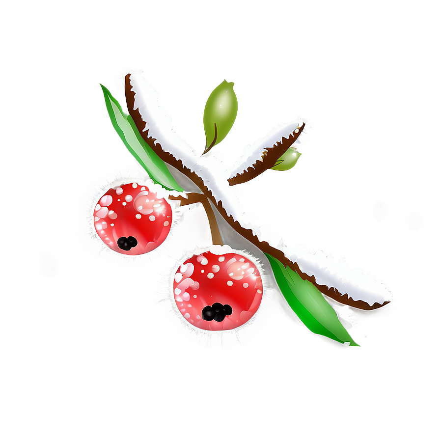 Winter Berries In Snow Png 54 PNG