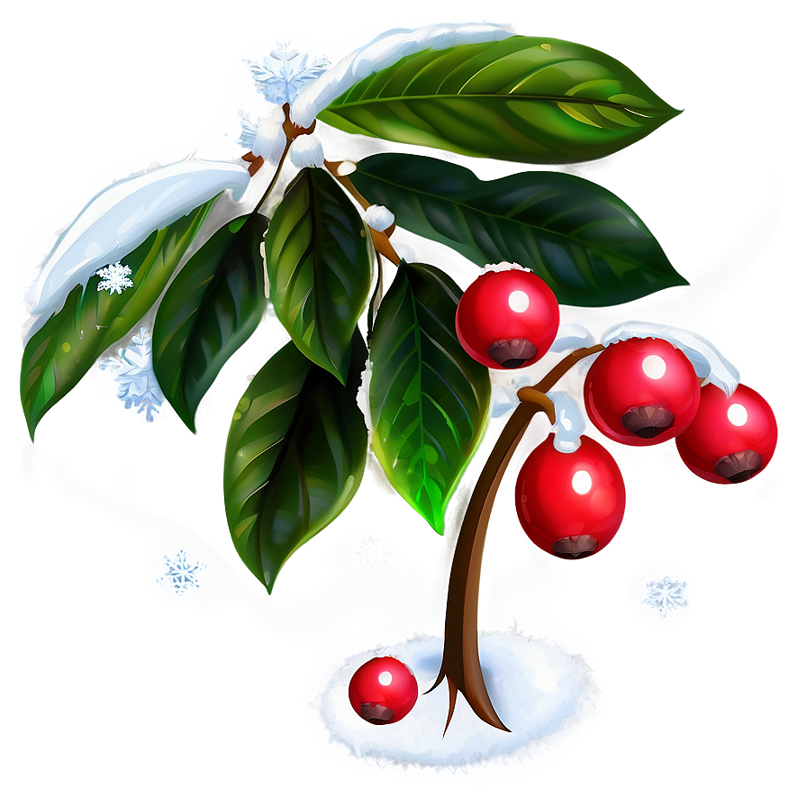 Winter Berries In Snow Png Gep74 PNG