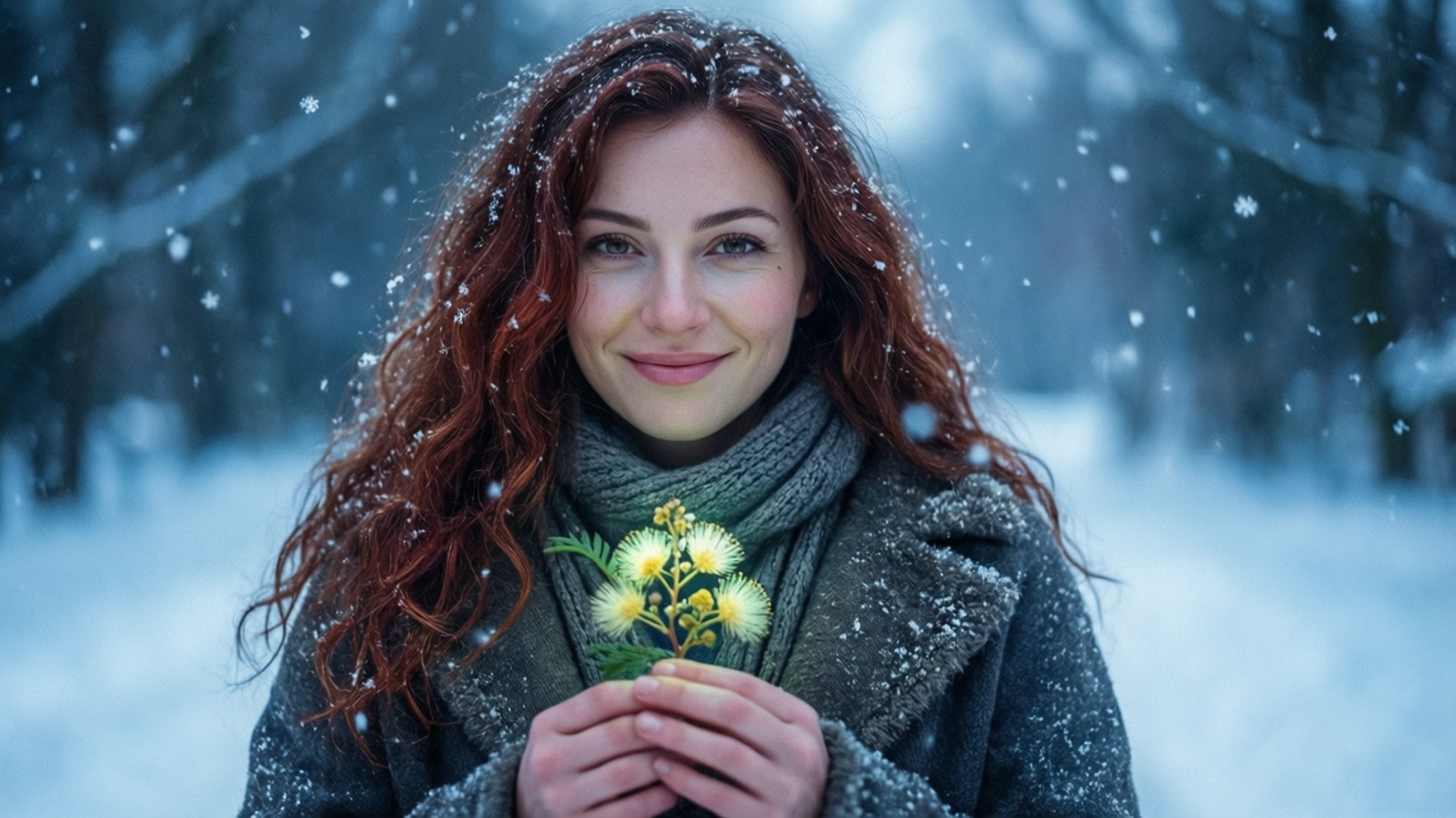 Winter Bloom Bakgrunner