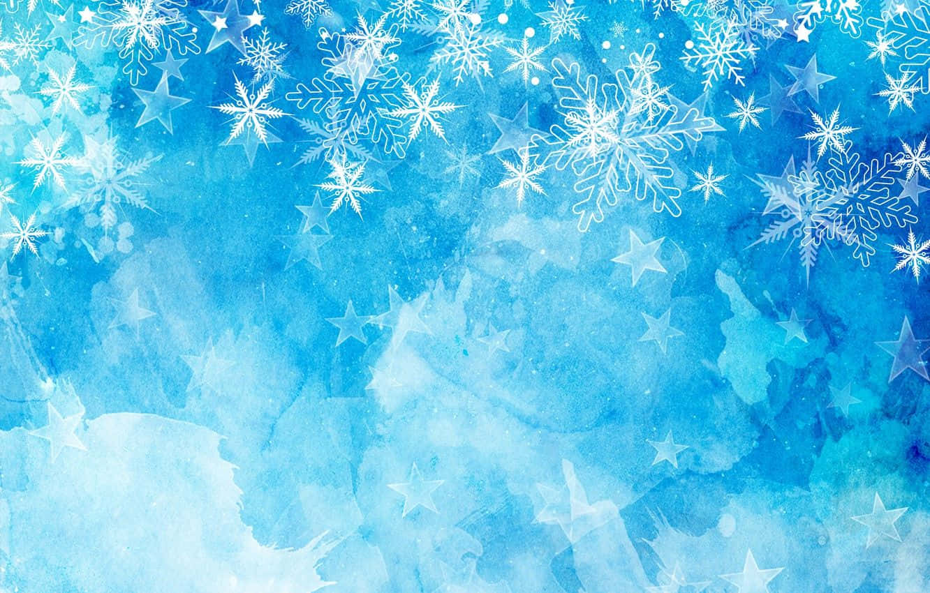 Embracing the Winter Blues Wallpaper