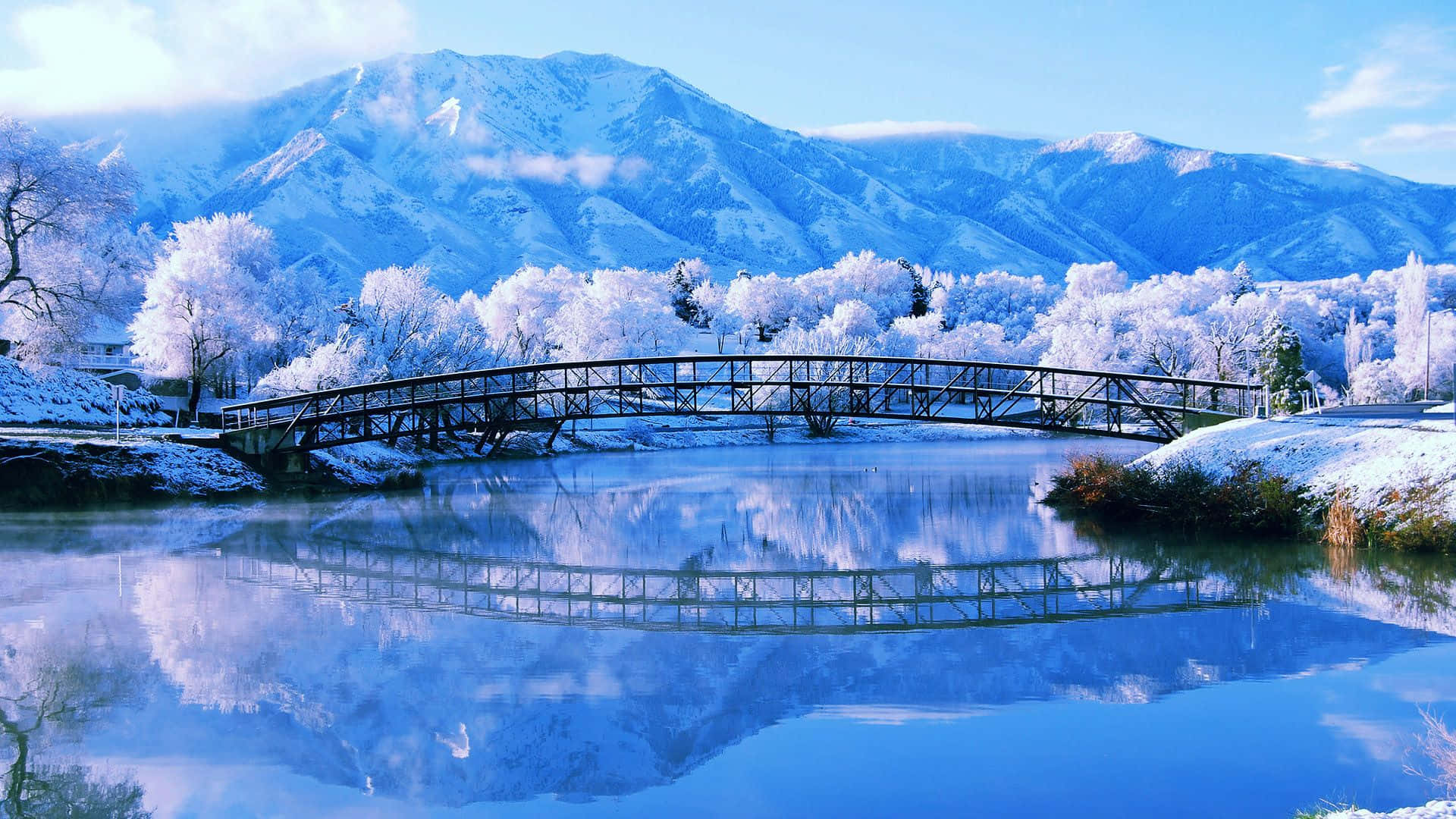 Serene Winter Landscape Wallpaper