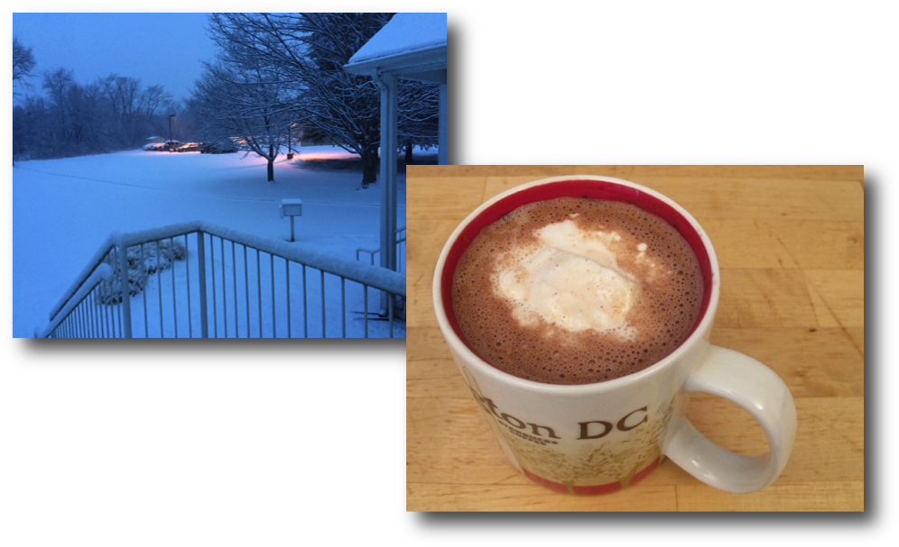Winter Cappuccino Moment PNG
