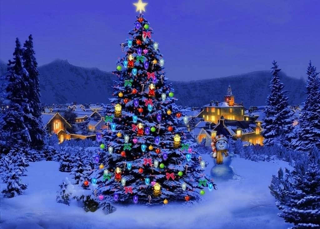 Winter Wonderland Christmas Background