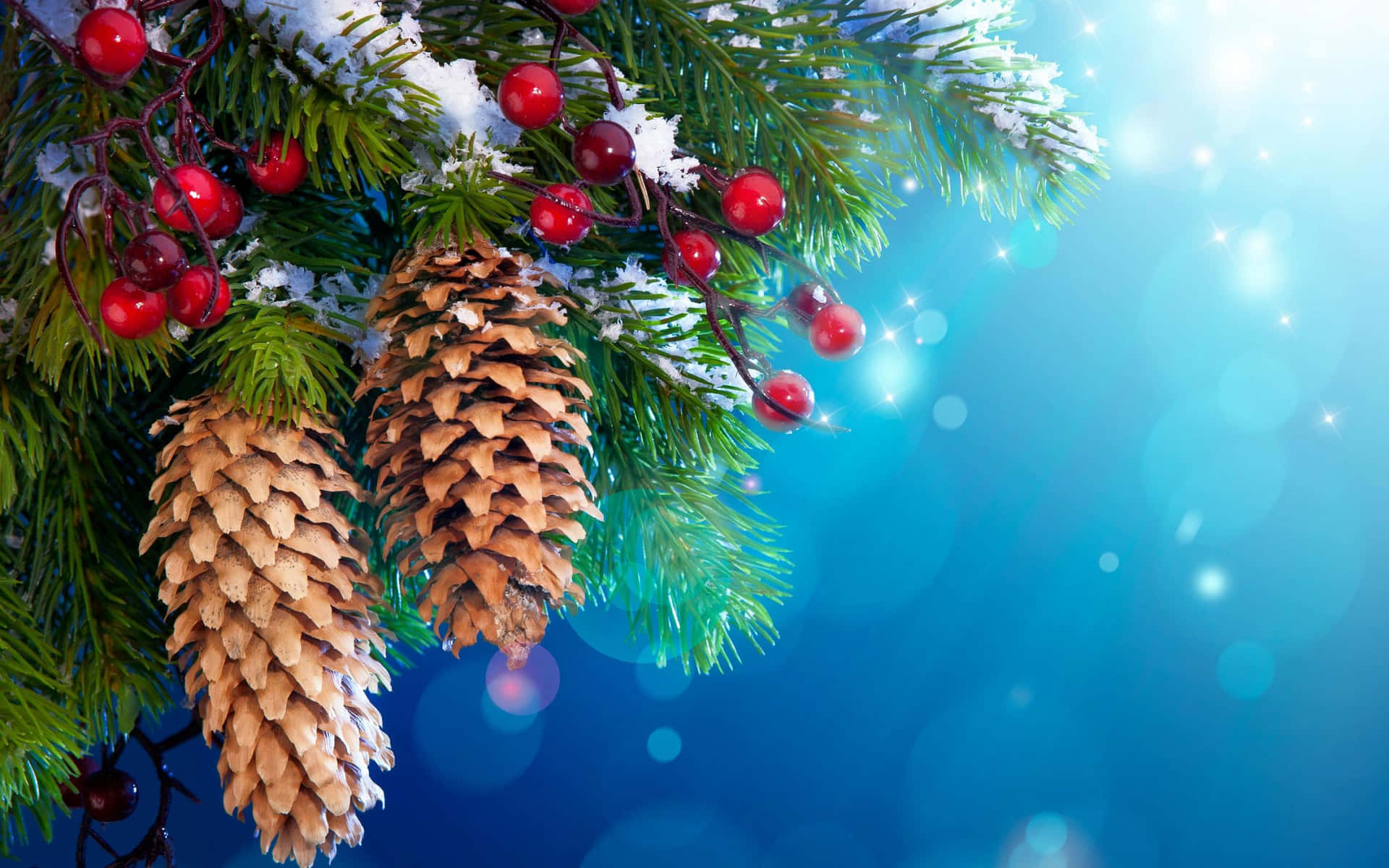 Feel the Holiday Spirit, Cozy Winter Christmas Desktop Wallpaper