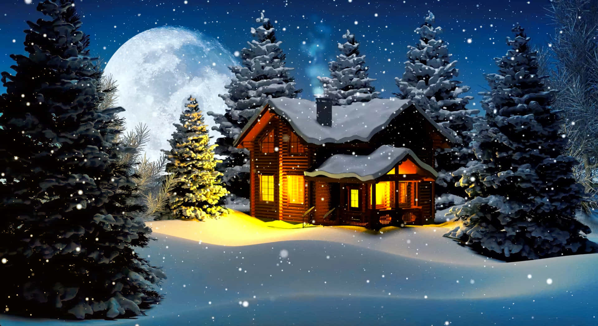 Enjoy the perfect winter Christmas desktop wallpaper Wallpaper