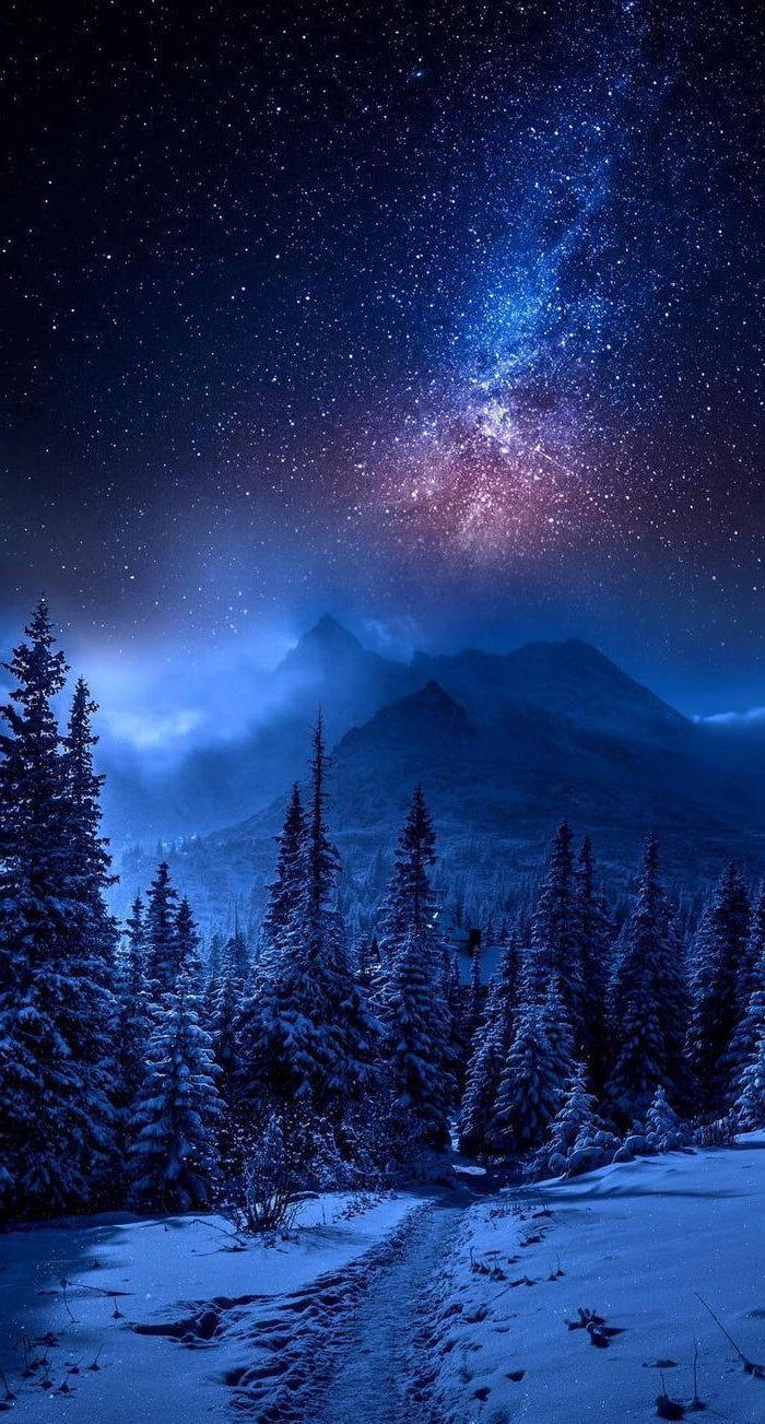 Winter Cool Galaxy Wallpaper