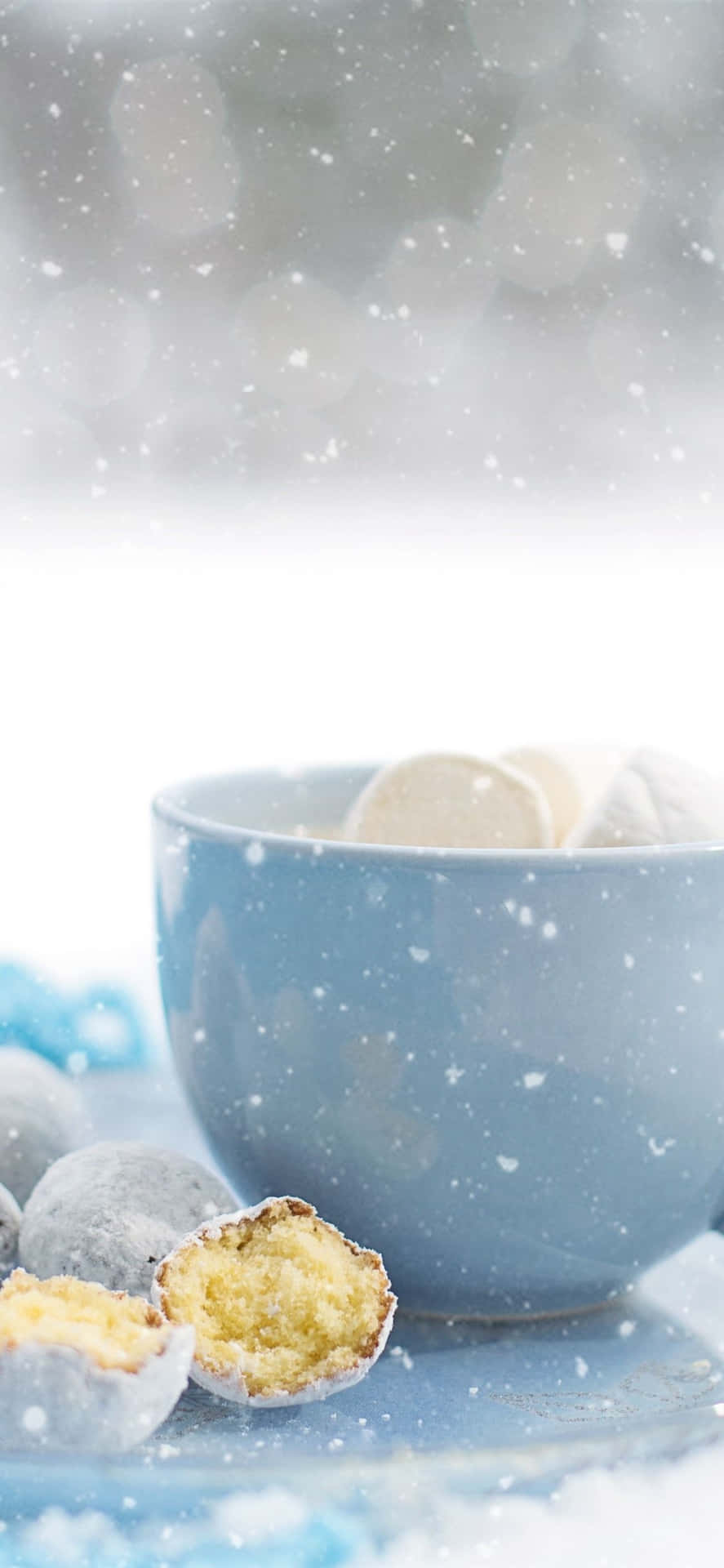 A Delicious Winter Dessert Waiting to Be Enjoyed Wallpaper