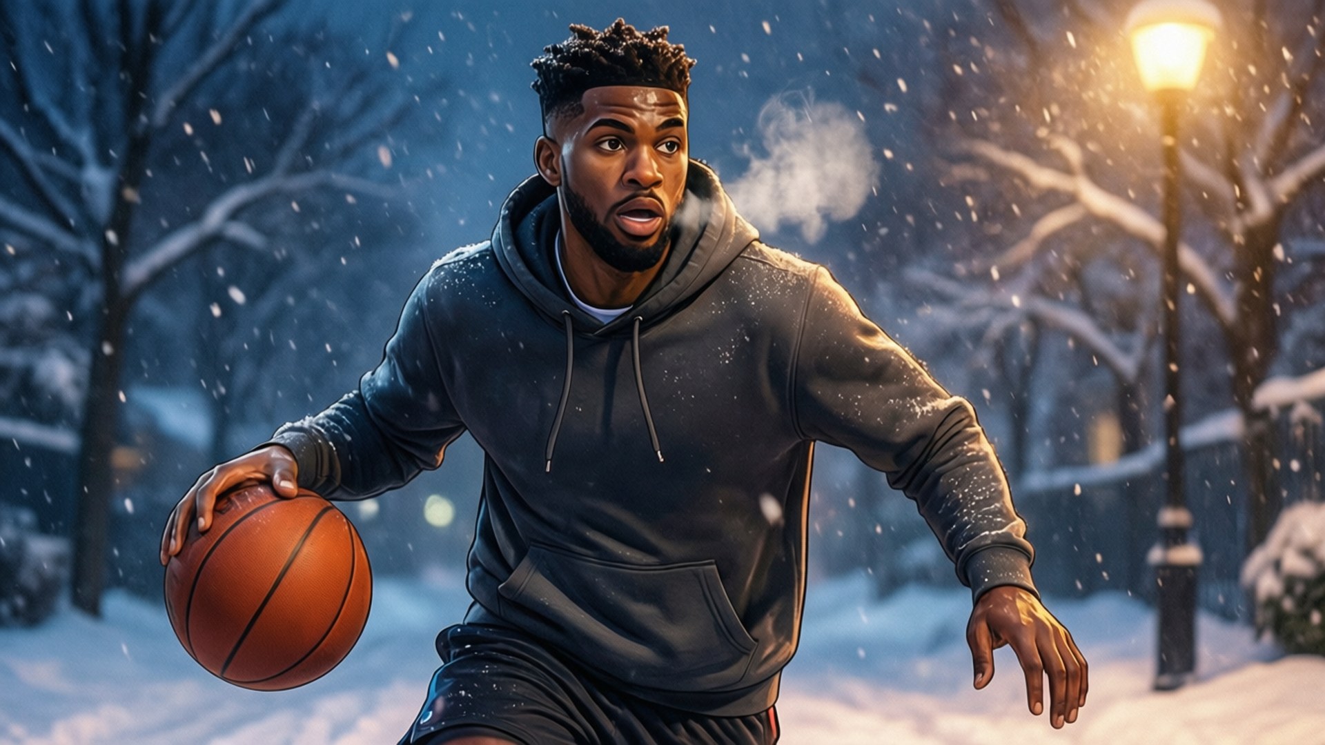 Winter Dribble Wallpaper
