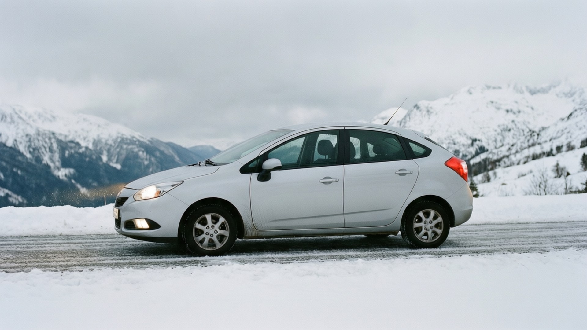 Conduite Hivernale Fonds d'écran